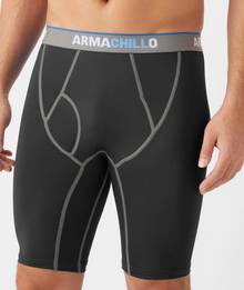 Black men's extra long boxer briefs.