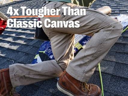 Man roofing in DuluthFlex® Fire Hose® HD