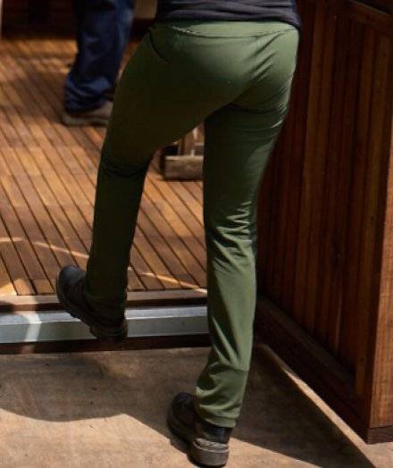 Green women's pants.