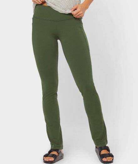 Green women's stretchy pants