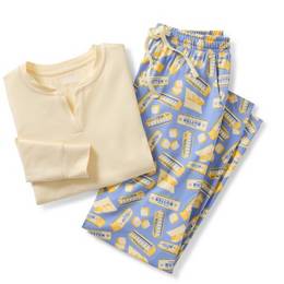 Butter patterned pajamas