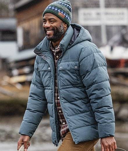 Mens winter jackets no hood on sale