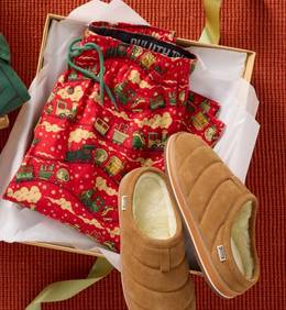 Pajamas and slippers