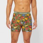 Men's football patterned boxer briefs.