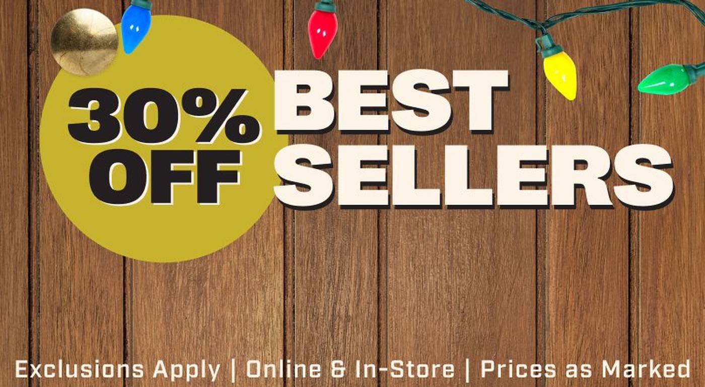 Headline: Best Sellers, 30% OFF