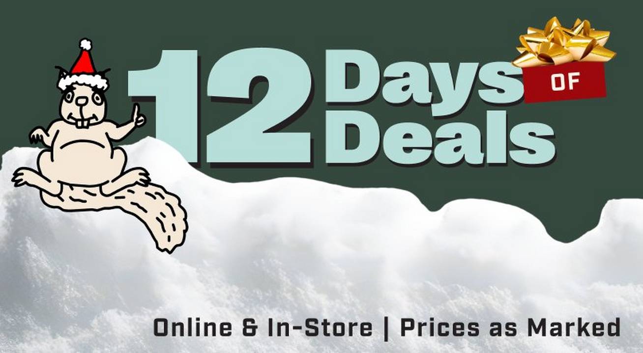 Headline: 12 Days of Deals. Online & In-Store. Prices as Marked.