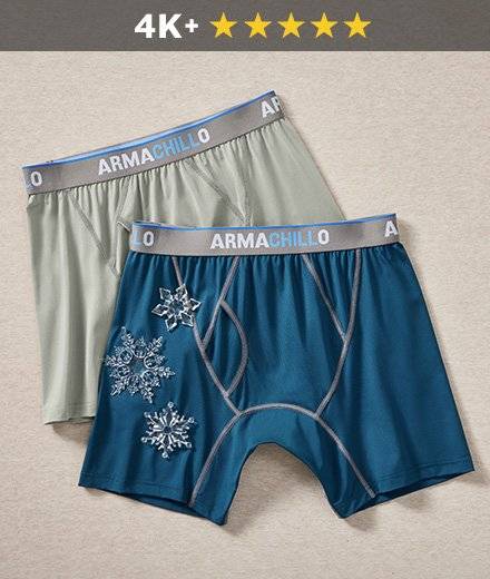 1 Duluth Trading Company Mens Armachillo Cooling Boxer Briefs Alpine Green  83735