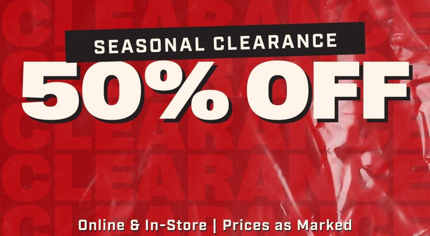 Headline: 50% OFF Seasonal Clearance