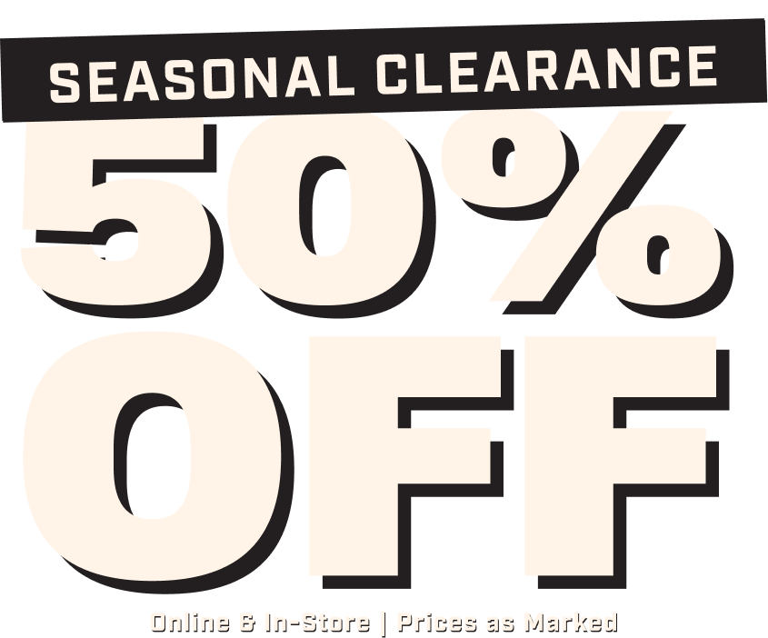 Headline: 50% OFF Seasonal Clearance