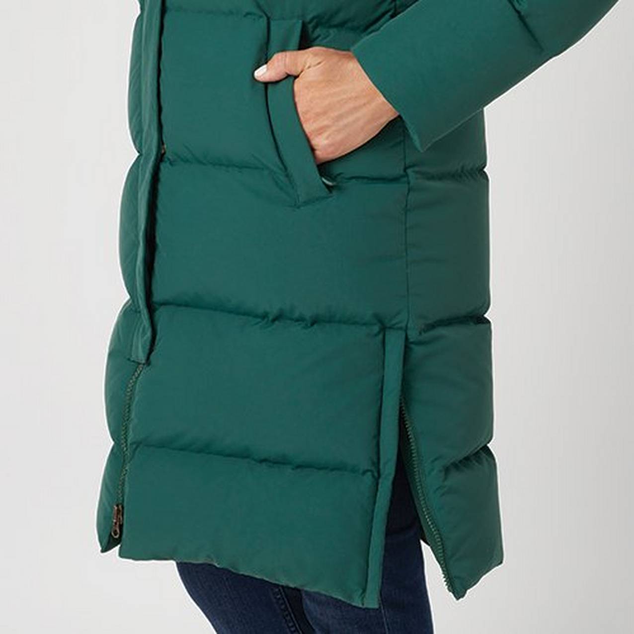 Women's Ruffer Puffer Arctic Down Long Coat | Duluth Trading Women's Ruffer Puffer Arctic Down Long Coat | Duluth Trading