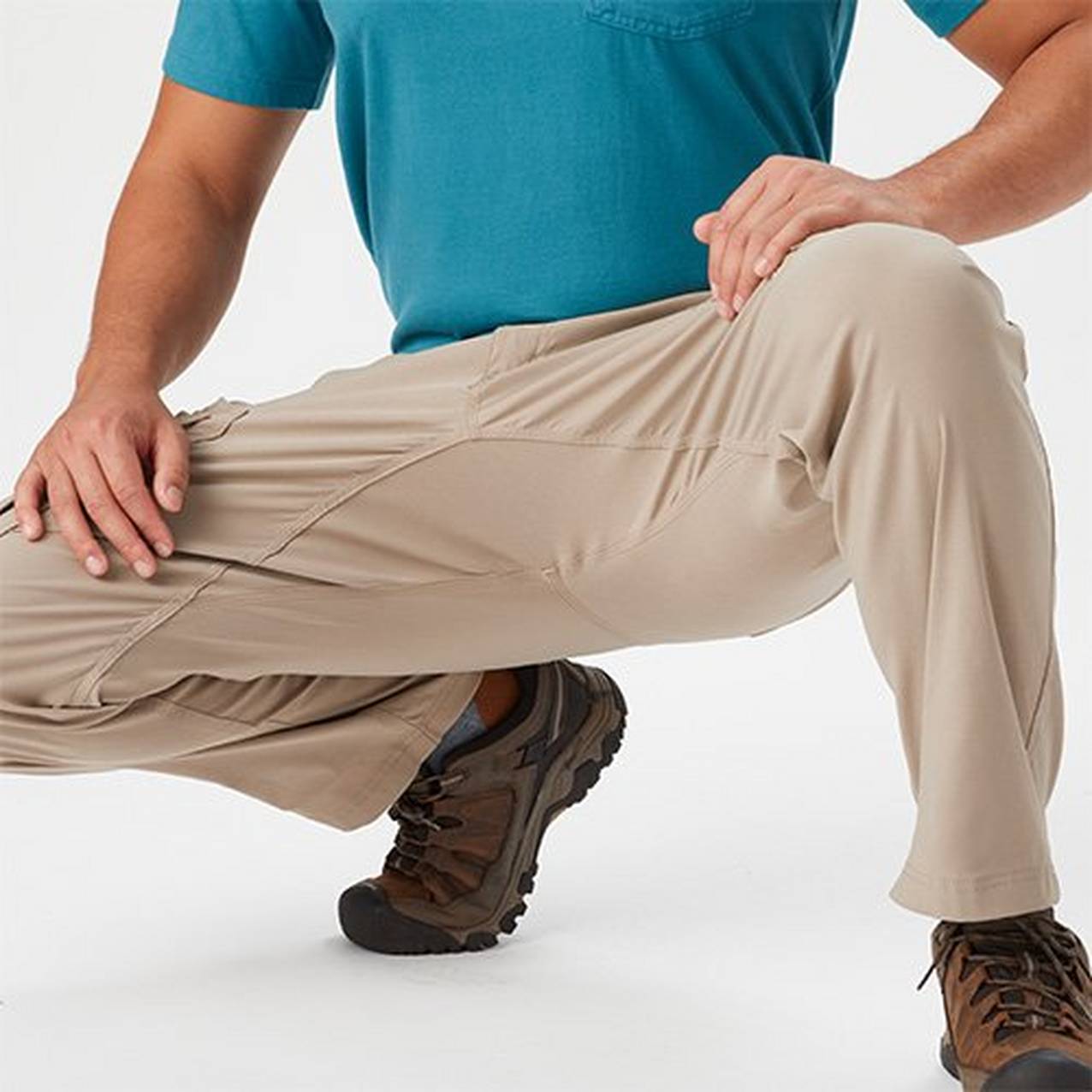 Image of man crouching 