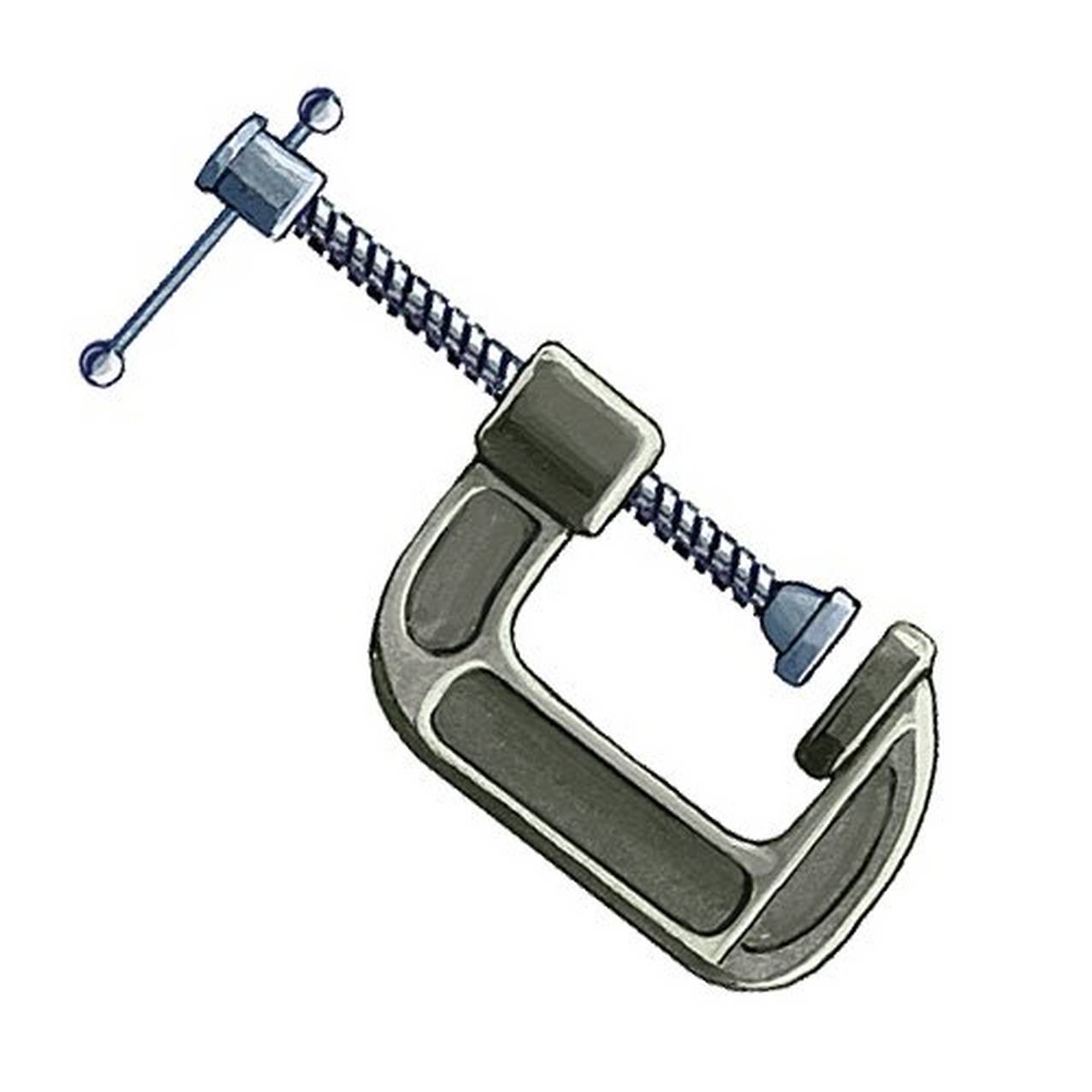 icon of a vice or clamp