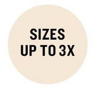 sizes up to 3x