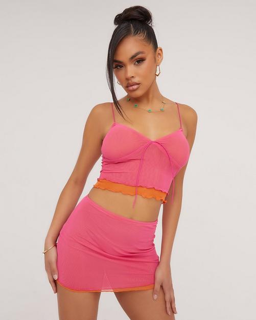 Set On You Pant and Crop Top Set - Pink - H&O