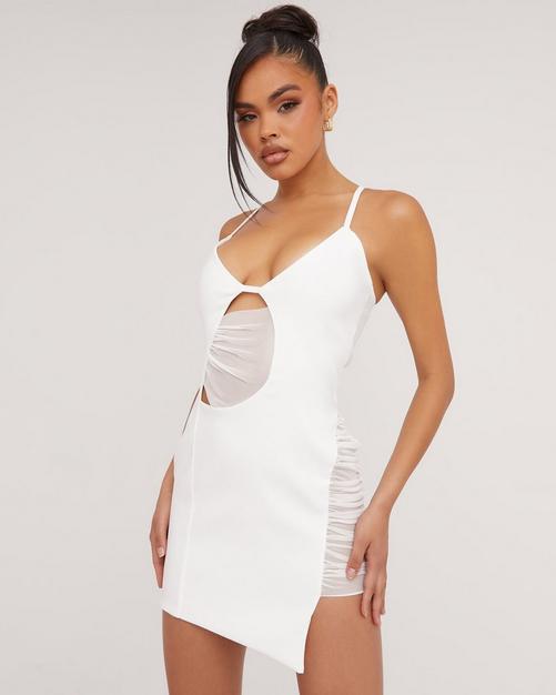 White suede hot sale dress