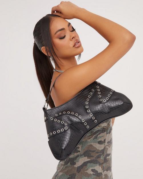 Khaki Camo Eyelet Detail Bralet, Co-Ords