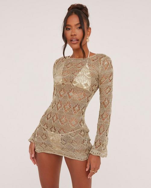 Beach mesh cover up on sale