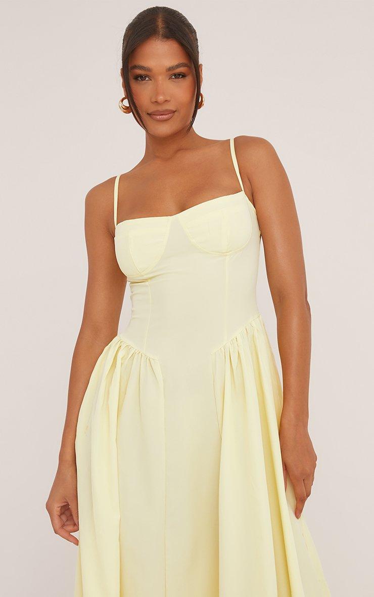 yellow spaghetti strap dress Straps A-Line Sweetheart Tiered Chiffon Prom Rose Pink Yellow Satin Spaghetti Strap V-Neck