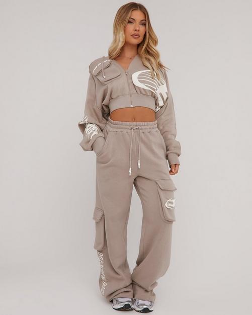 I Saw It First Printed Slinky Flared Trousers Co-Ord