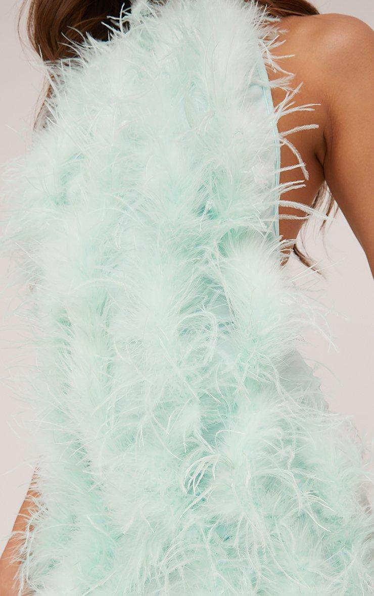 slim fit dress slacks PRIMROSE STRAPLESS FEATHER MINI DRESS – AKIRA main image 1