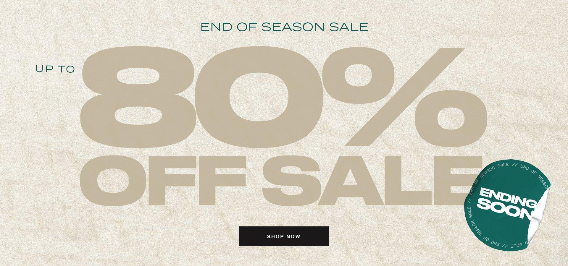 80% OFF SALE