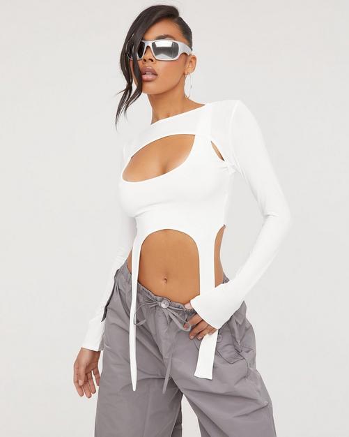 Cut-Out Tops  Cut-Out Crop Tops & Long Sleeve Tops