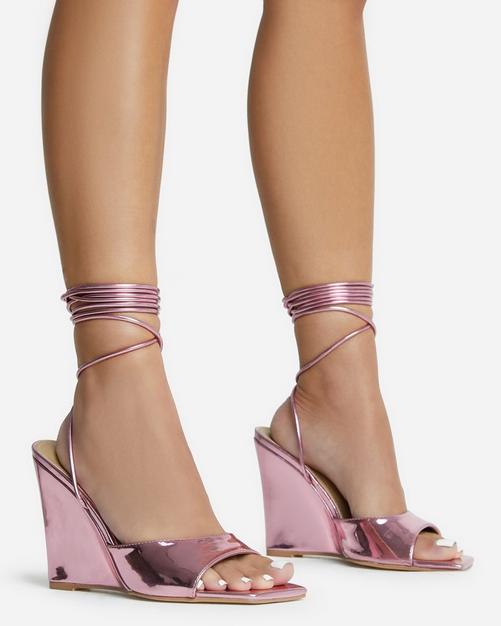 Hot Pink Crossover Ankle Strap Sandals – HappyBaby.eg