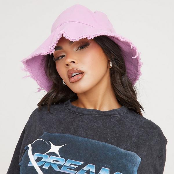 Bright Pink Faux Fur Oversized Hat