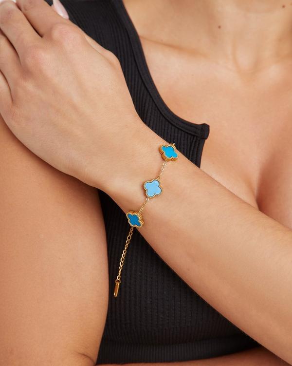 Blue and deals gold bracelet