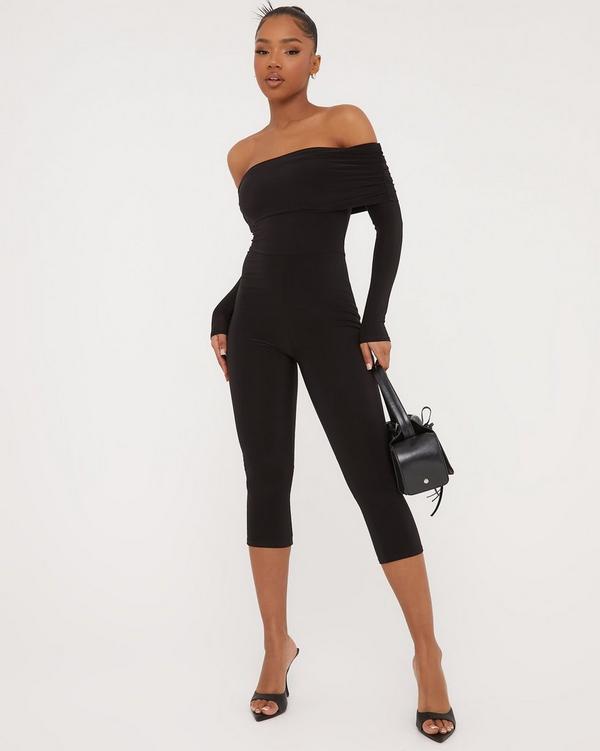 Capri jumpsuit with store sleeves