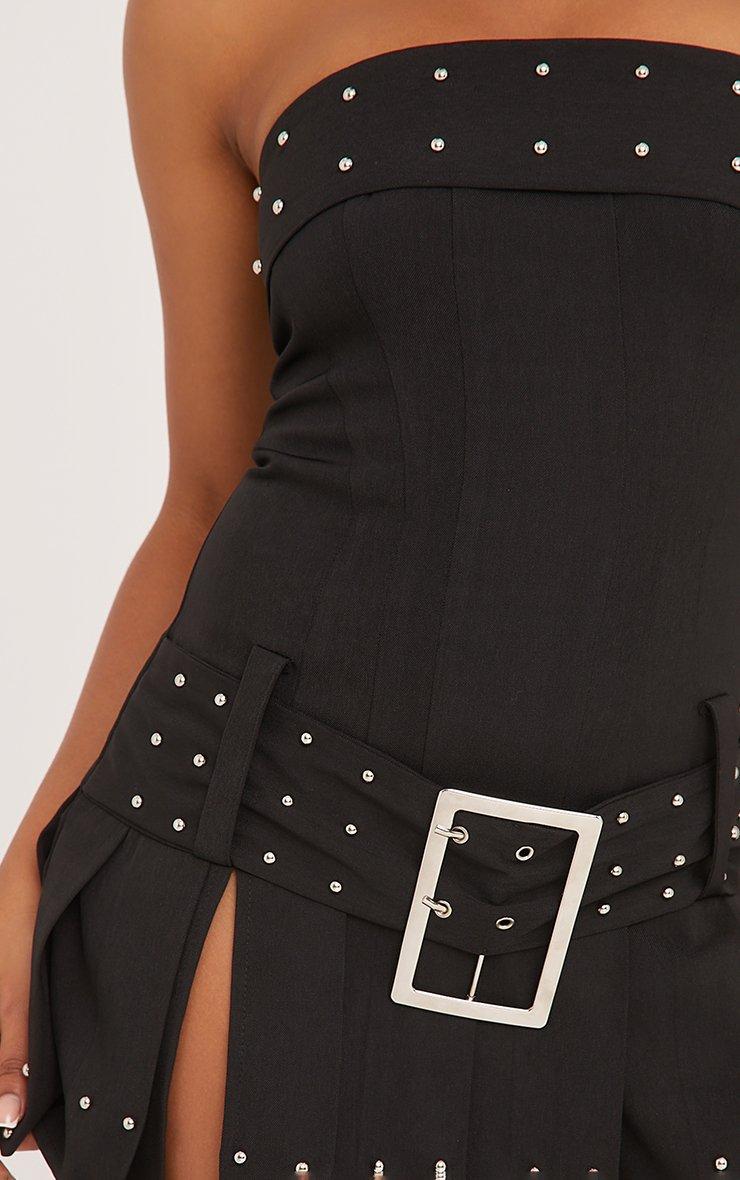 hair accessories for black dress Step Up The Shine Studded Rhinestone Mini Dress