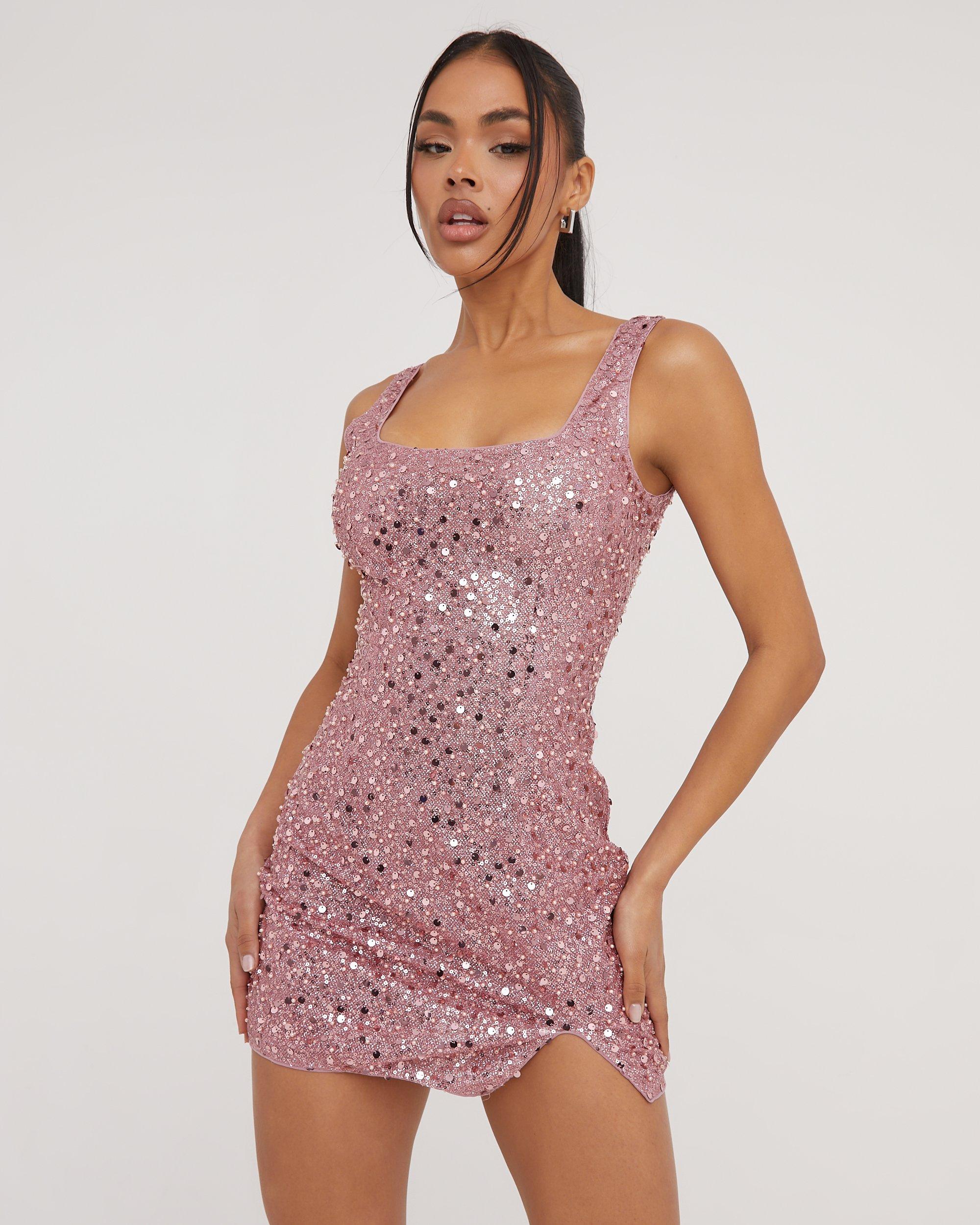 Long Sequin Dresses Under