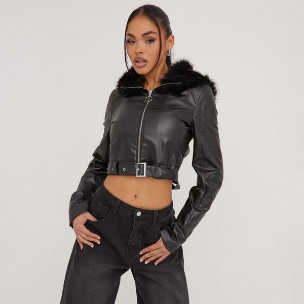 Delilah cropped moto on sale jacket