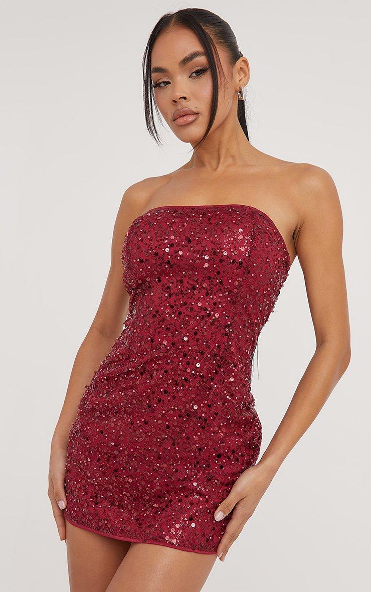 sequined bodycon dress Deep Champagne Cap Sleeve Sequin Mini Sleeveless Back KissProm Glitter Bodycon Straps Black