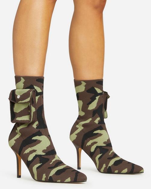 Flag heeled sock boots hotsell