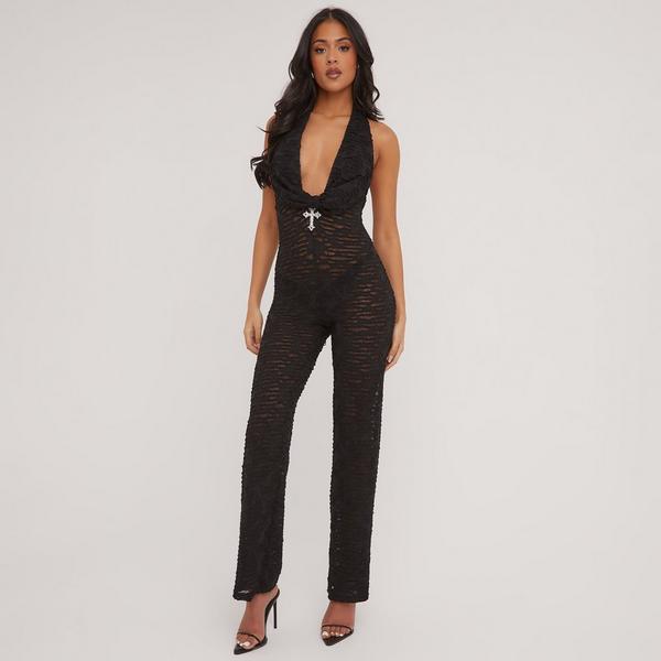 Distressed jumpsuit sale