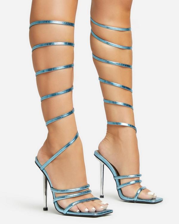 Metallic stilettos on sale