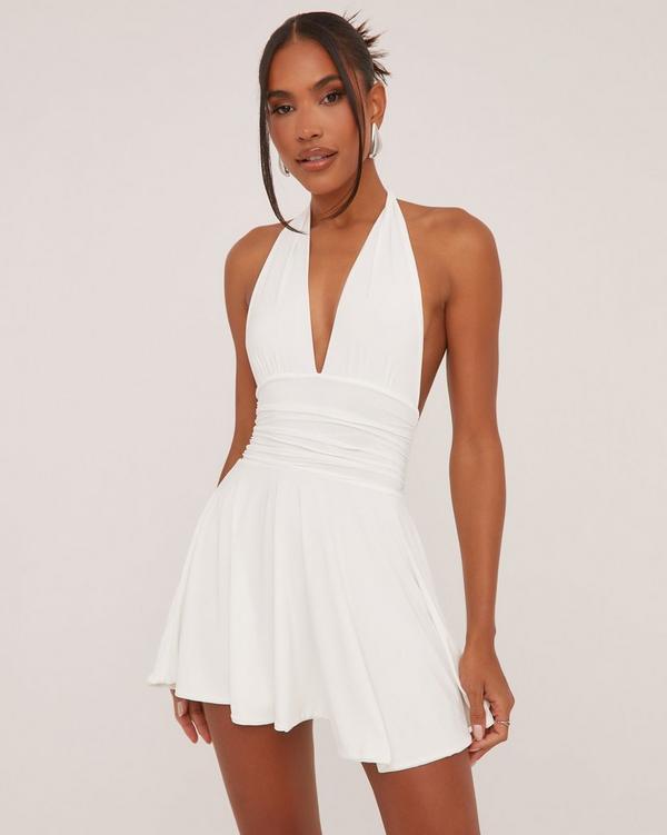 Halter neck shops skater dress