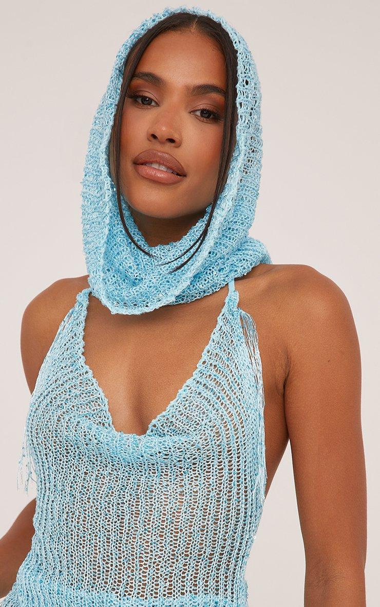 Halterneck Asymmetric Top And Hotpants With Hood Co-Ord Set In