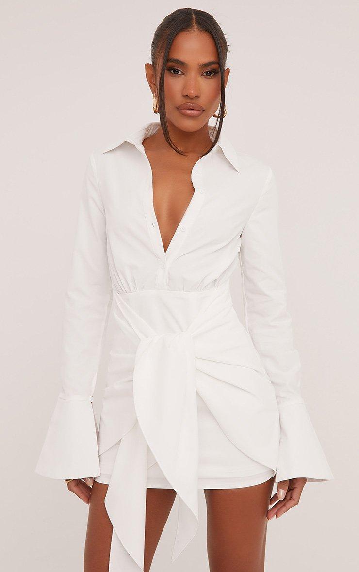 mini shirt dresses for women Roundneck Mini Bodycon T-Shirt Dress – Rosio