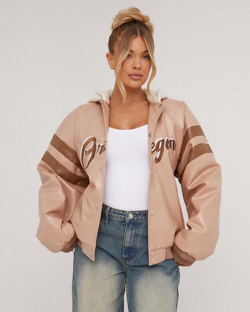 Plus size womens varsity on sale jacket