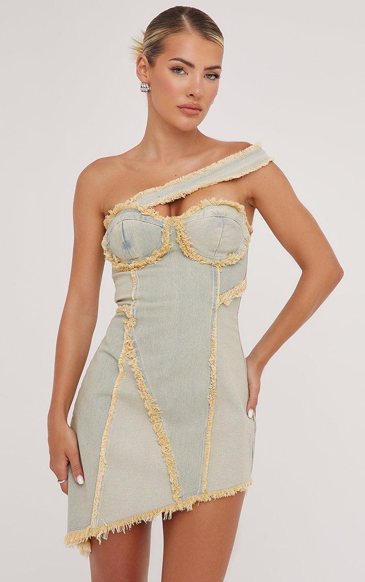 blue and gold mini dress Gold Lace Applique Homecoming Dresses Navy Blue Short Chiffon Prom Dress ARD1708 main image 1