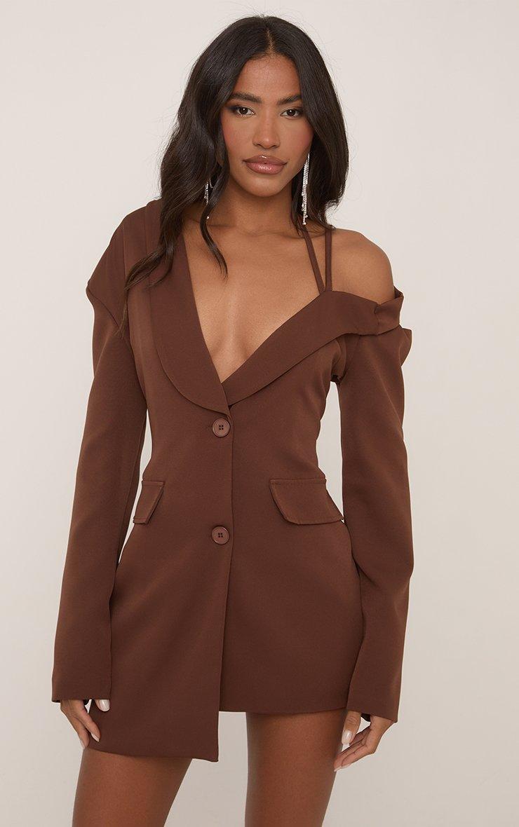 brown dress ladies Day Dresses detailing to the waist and side pockets Modern Meadow Collection | Trendy