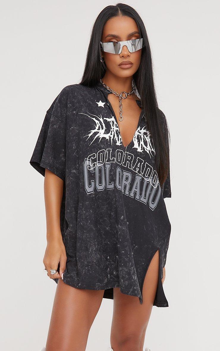 v neck t shirt dress Women's Cool T-Shirt SPACE GREEN GREY / XXL the Ruffle V Neck T Women's Twist Dress V Neck