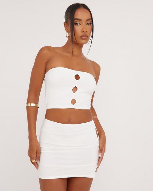 White skirt and top co ord sale