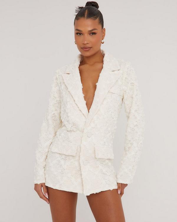 White oversized blazer dress hotsell