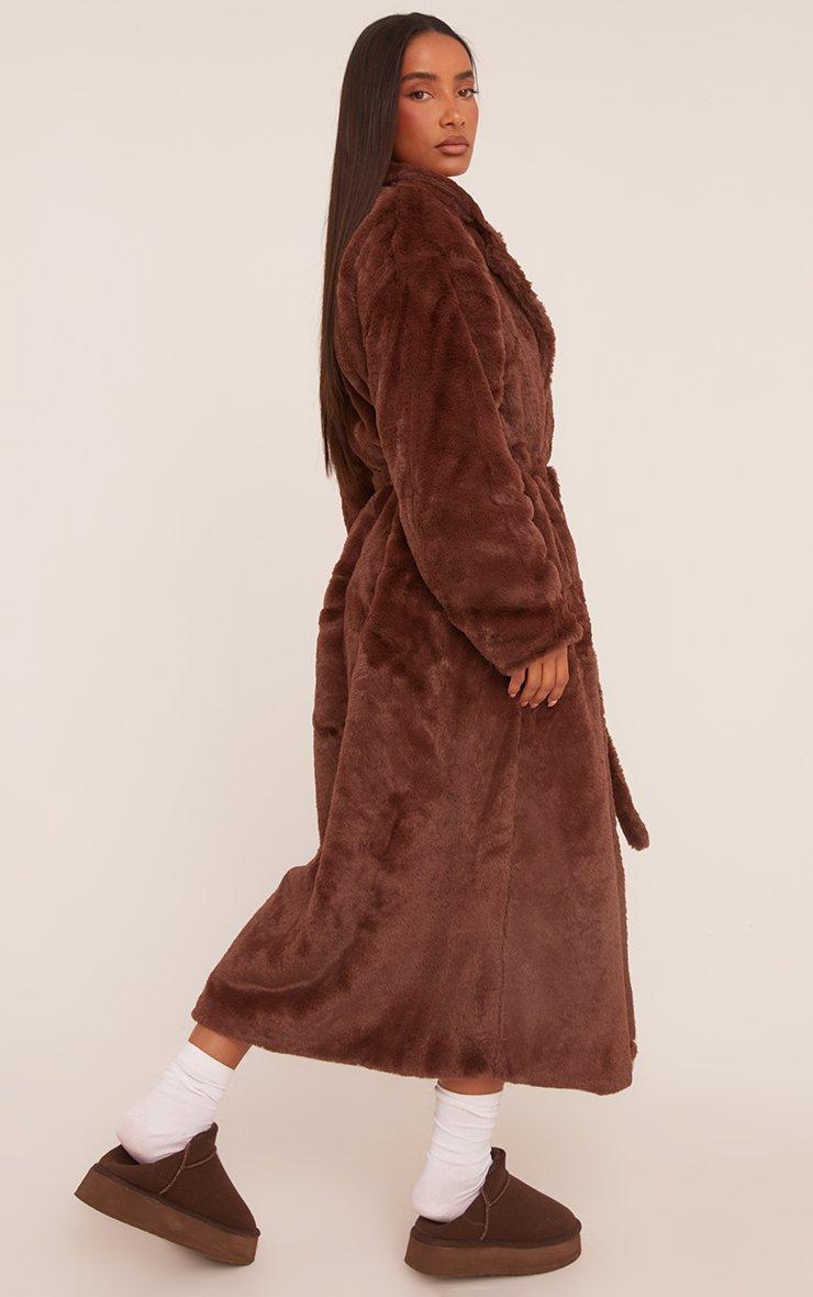 【新品】　eaphi big collar middle coat brown big collar middle coat brown eaphi