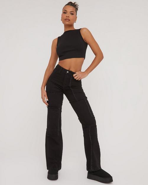 Women's Jeans, High-Waisted Jeans, Straight Leg Jeans