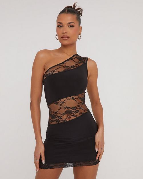 Iris - Black Extreme Plunge Bandeau Ruched Mini Dress, Bandeau Dresses