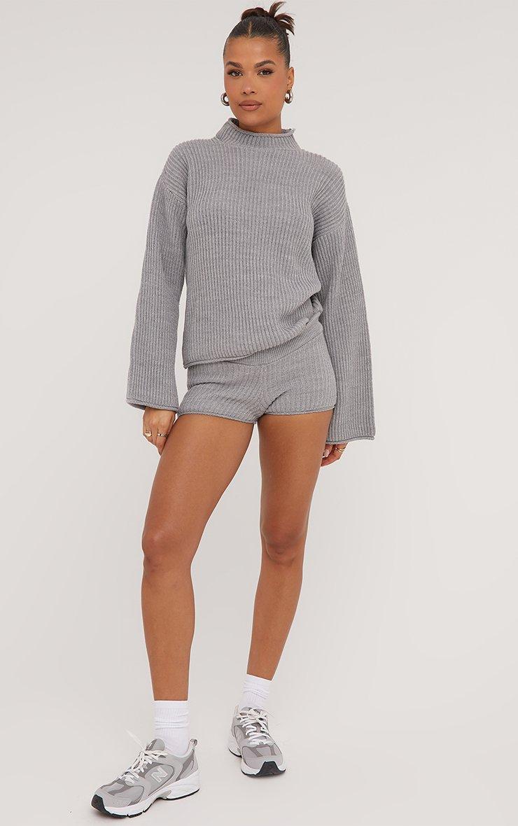 Micro Shorts In Grey Knit | EGO EU | EGO